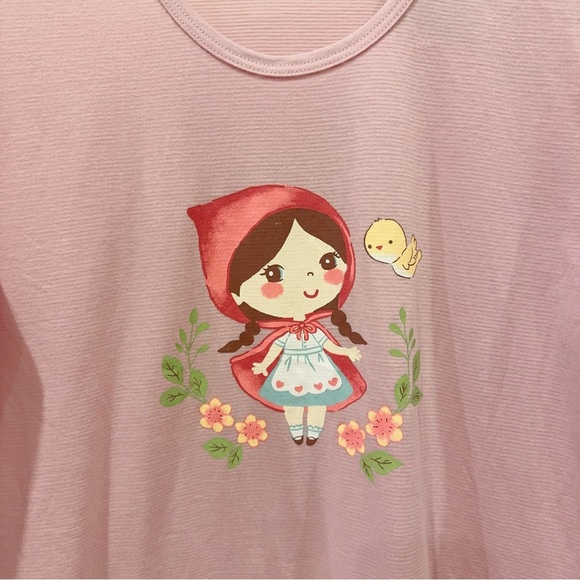 Moi & Du TTASOMKIDS Little Red Riding Hood Graphic Print Pajama Pj Set Size 12 - Picture 2 of 6